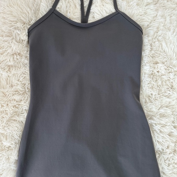 Lululemon Women’s Power Y Gray Tank Top Size: 4 LIKE NEW - Picture 3 of 10